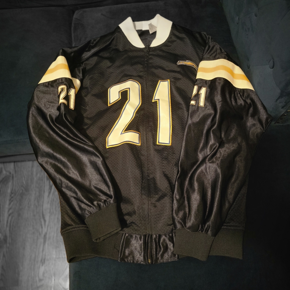 NFL San Diego Chargers Tomlinson Jersey Mesh Bomber Jacket